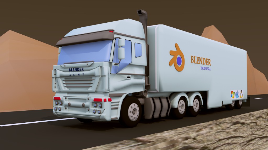 Highpoly Truck preview image 1